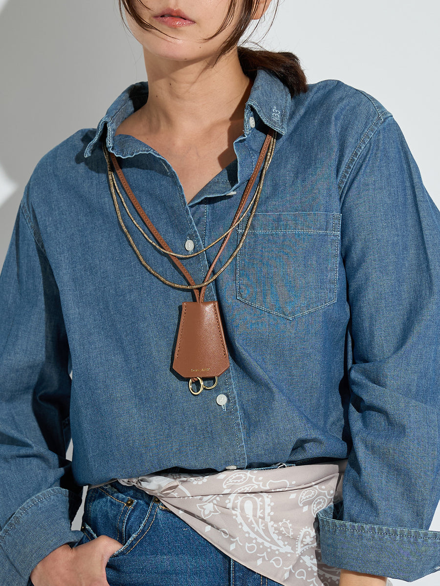 ミカーレミカーレ　cafe de INDiGo デニムシャツジャケット ミカーレミカーレ cafe de INDiGo デニムシャツジャケット