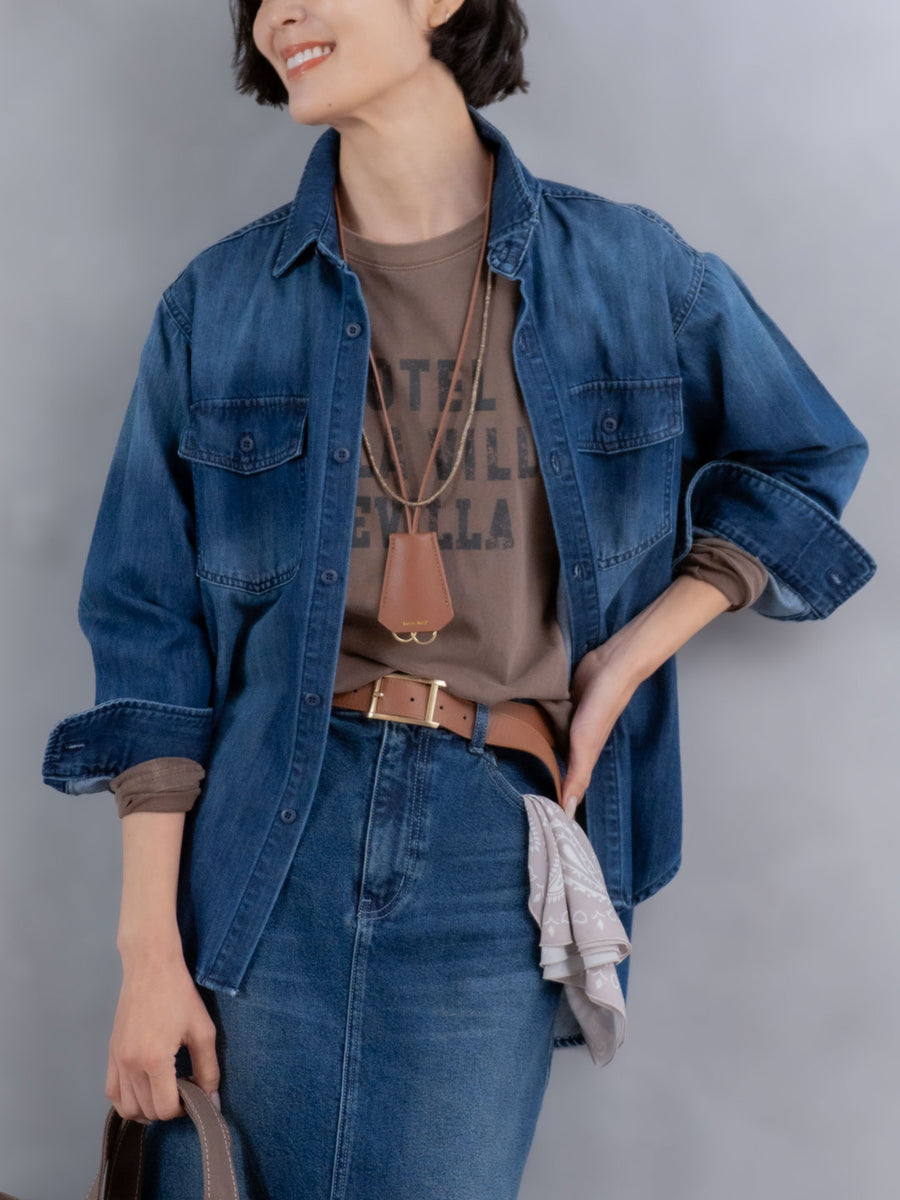 8ozダンガリーデニムシャツ | Lazo_N33°（ラソエヌサーティスリー）の