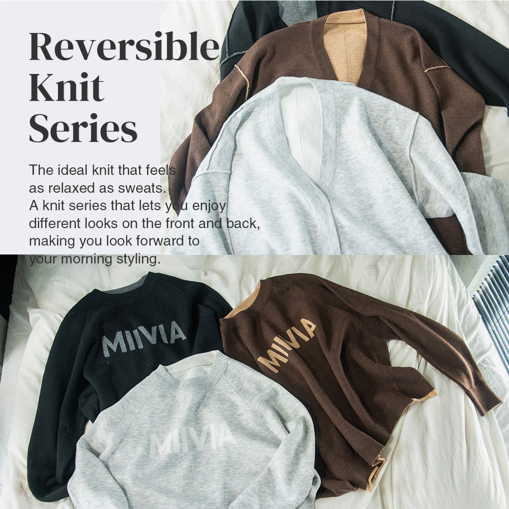 スウェットライクな理想のニットリバーシブルシリーズ