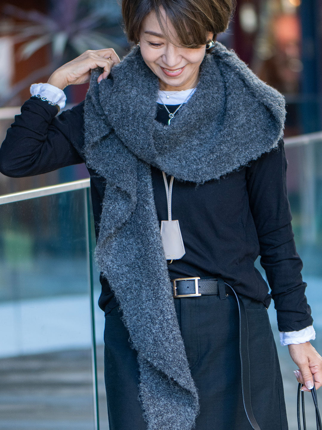 ハイゲージクルーネックロングスリーブ | Lazo_N33°（ラソエヌサーティ