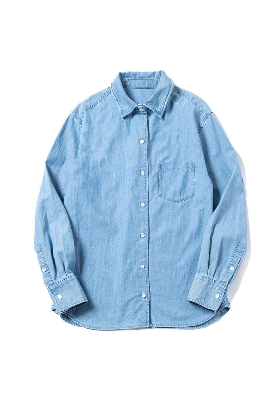 シャンブレーデニムシャツ | Lazo_N33°（ラソエヌサーティスリー）の
