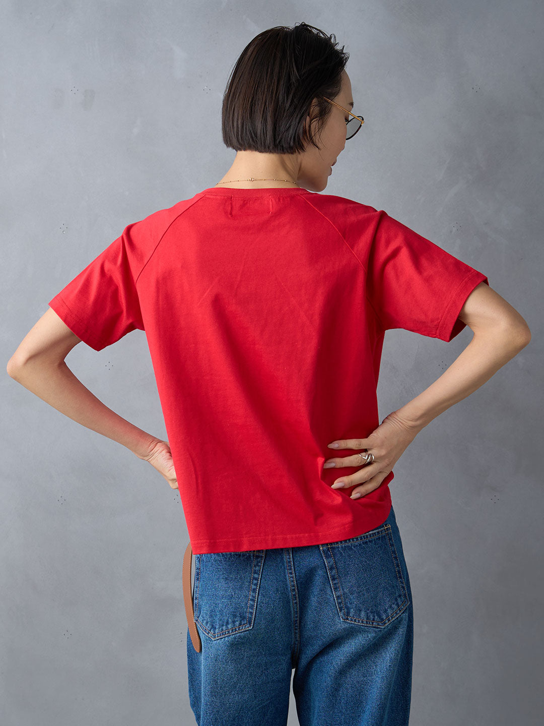 クルーネックコットンTee | Lazo_N33°（ラソエヌサーティスリー）の