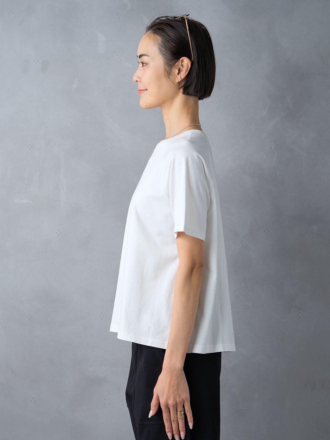 クルーネックコットンTee | Lazo_N33°（ラソエヌサーティスリー）の