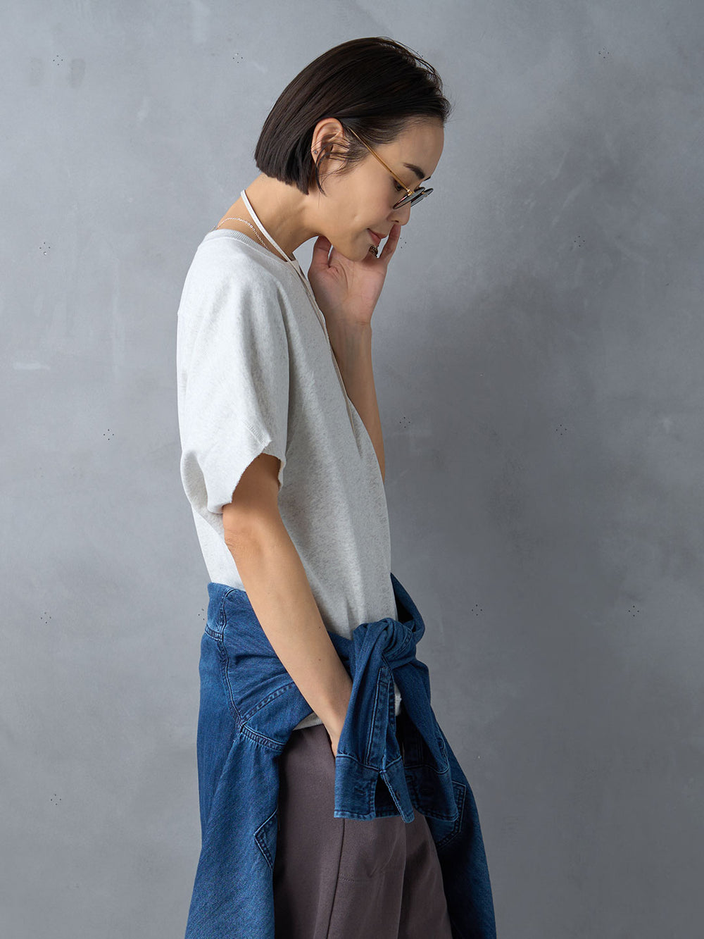 Model：171cm　着用サイズ：F