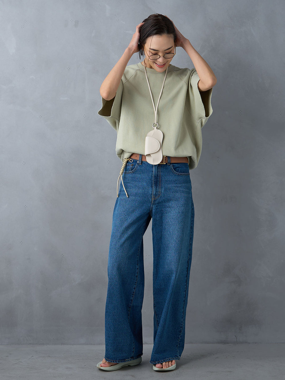 Model：171cm　着用サイズ：F