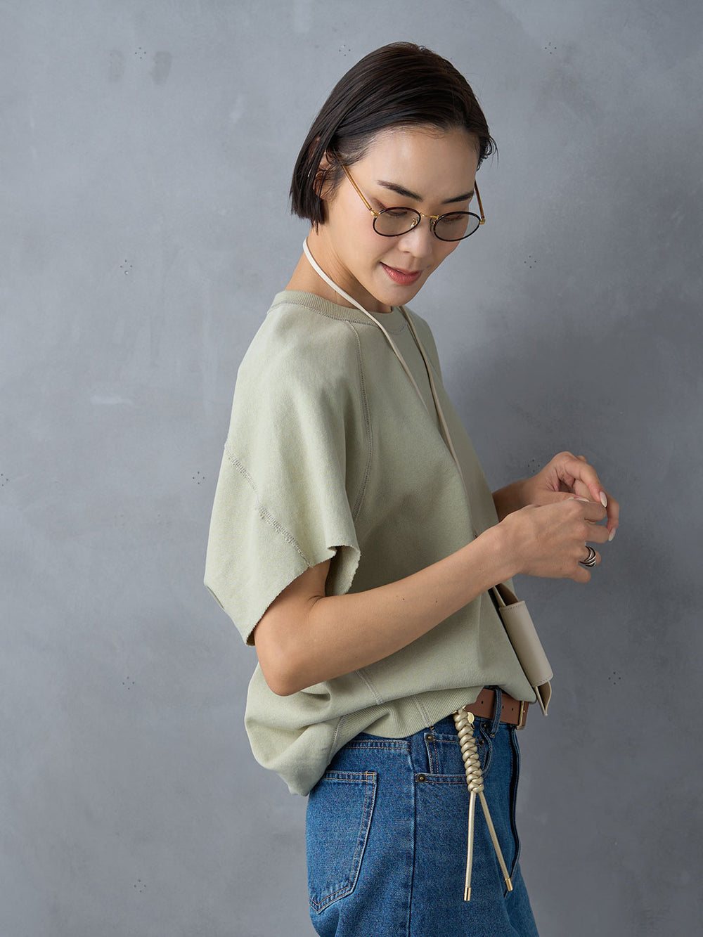 Model：171cm　着用サイズ：F