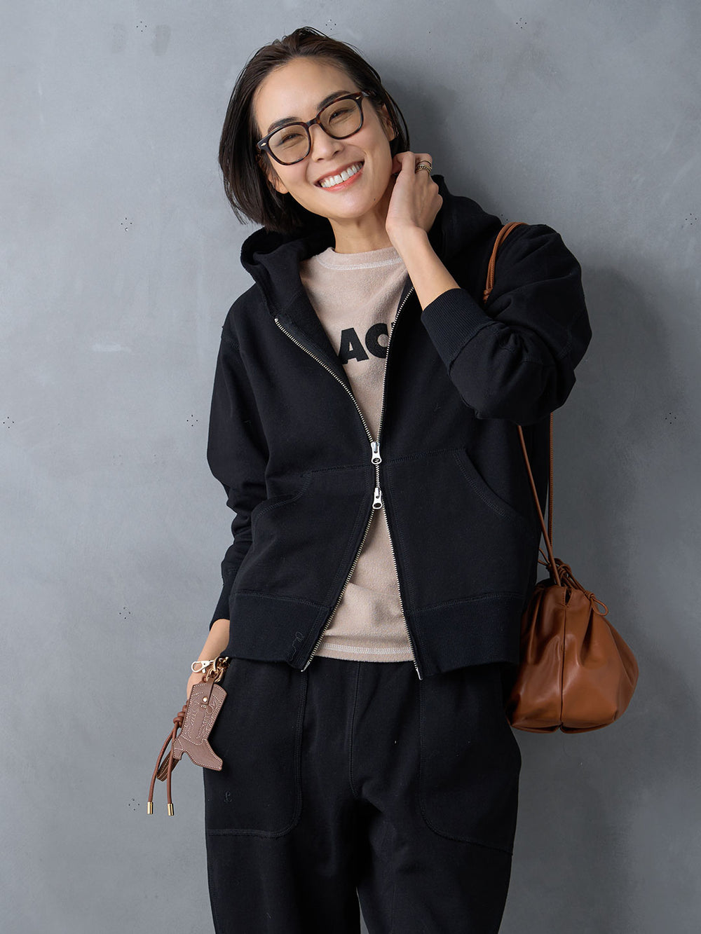 Model：171cm　着用サイズ：F