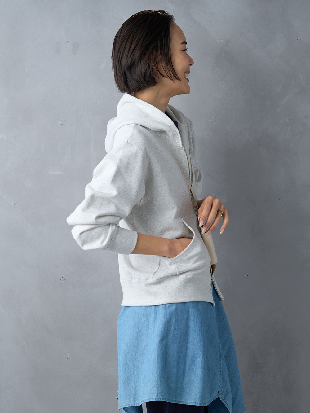 Model：171cm　着用サイズ：F