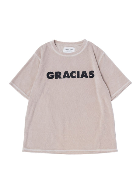GRACIASパイルロゴTシャツ_Beige | Lazo_N33°（ラソエヌサーティスリー）の公式通販