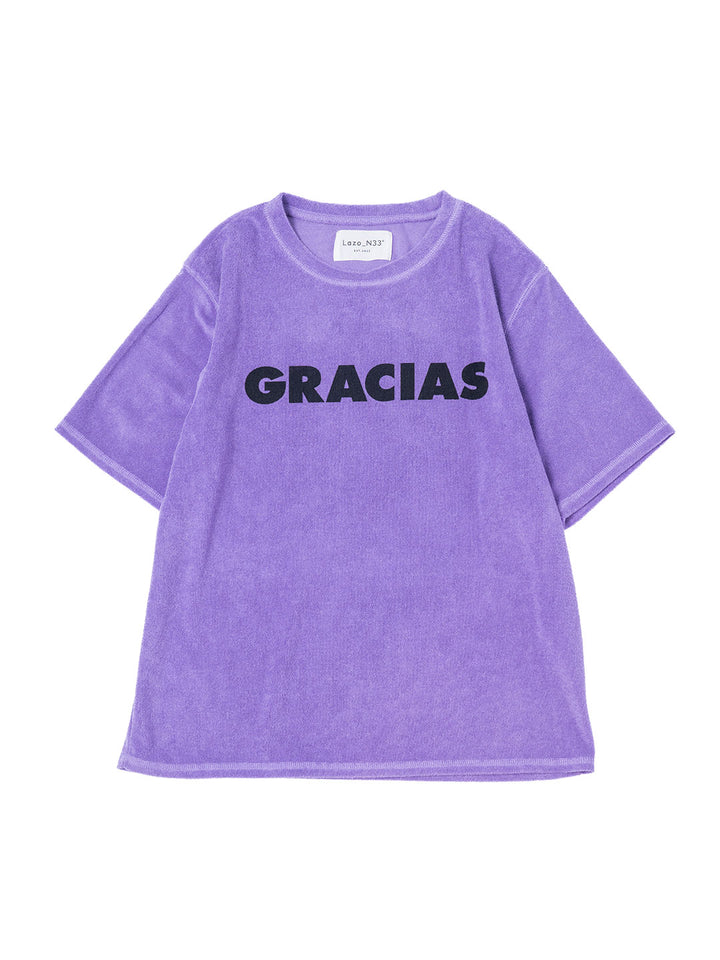 GRACIASパイルロゴTシャツ_Purple | Lazo_N33°（ラソエヌサーティスリー）の公式通販