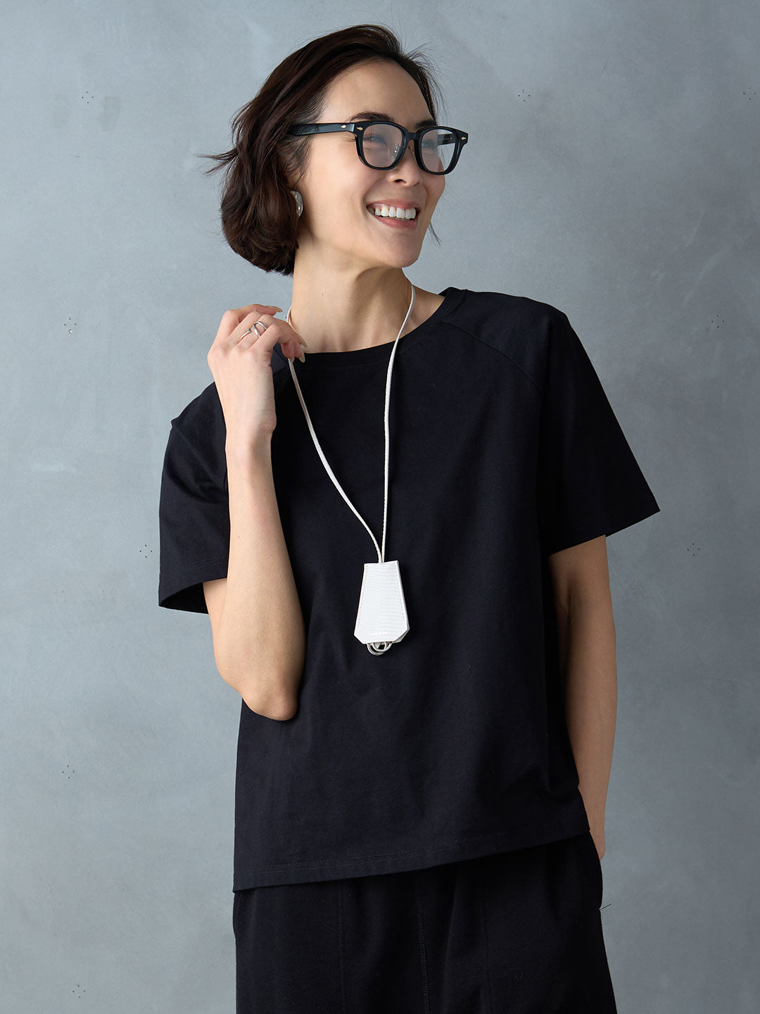 クルーネックコットンTee | Lazo_N33°（ラソエヌサーティスリー）の