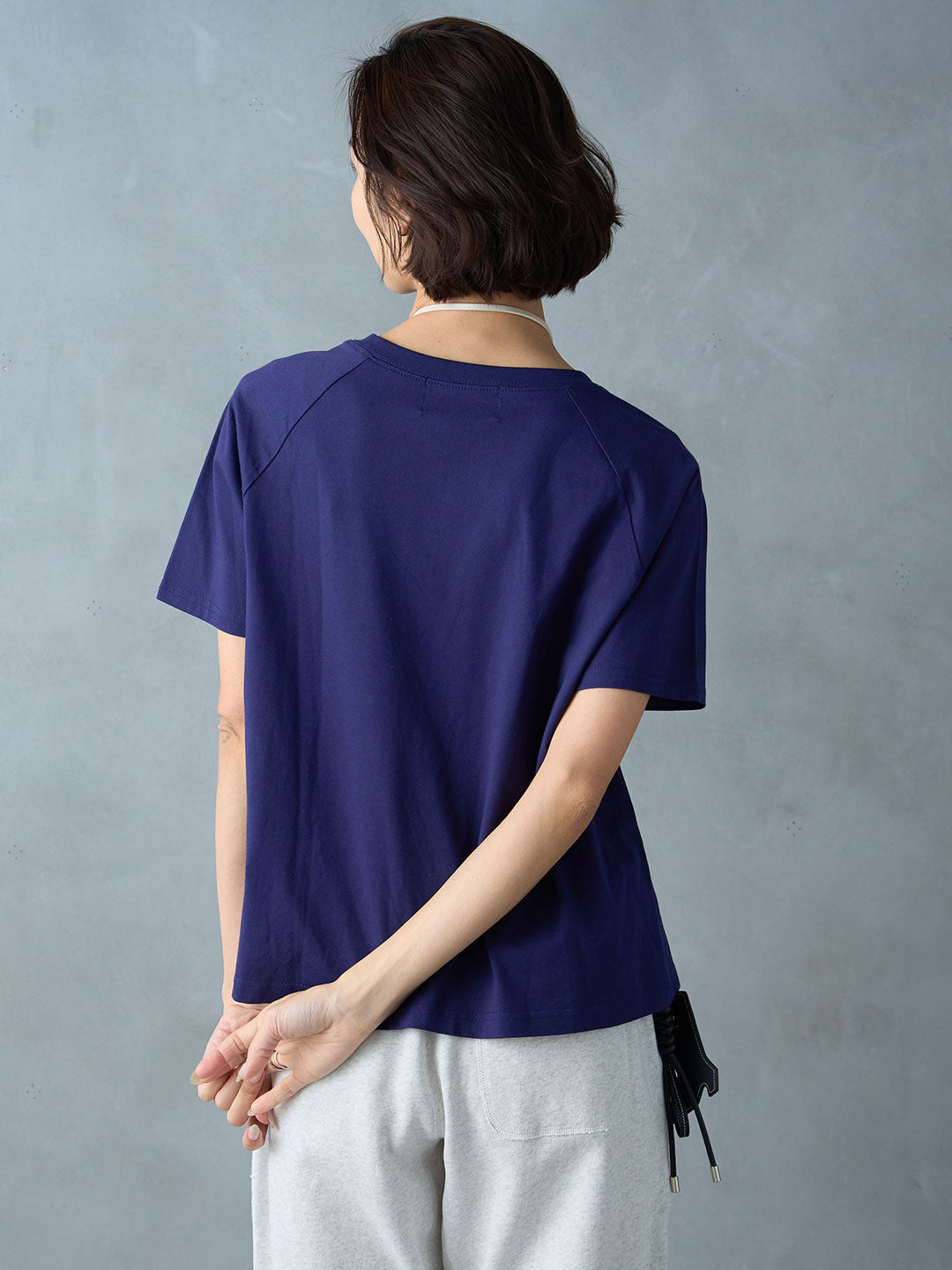 クルーネックコットンTee | Lazo_N33°（ラソエヌサーティスリー）の
