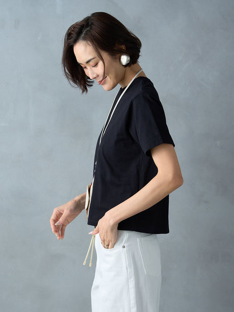 コットンコンパクトレングスTシャツ| Lazo_N33°（ラソエヌサーティスリー）の公式通販