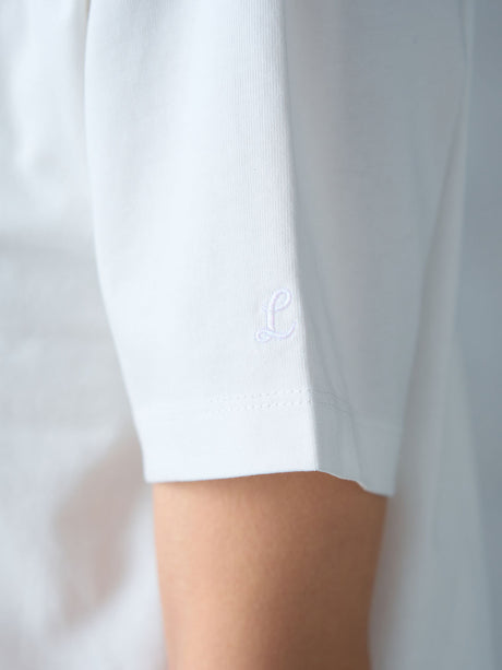 コットンコンパクトレングスTシャツ ディティール| Lazo_N33°（ラソエヌサーティスリー）の公式通販