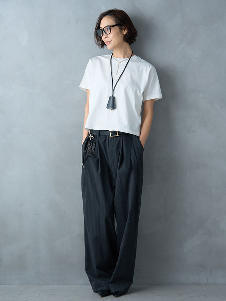 コットンコンパクトレングスTシャツ| Lazo_N33°（ラソエヌサーティスリー）の公式通販