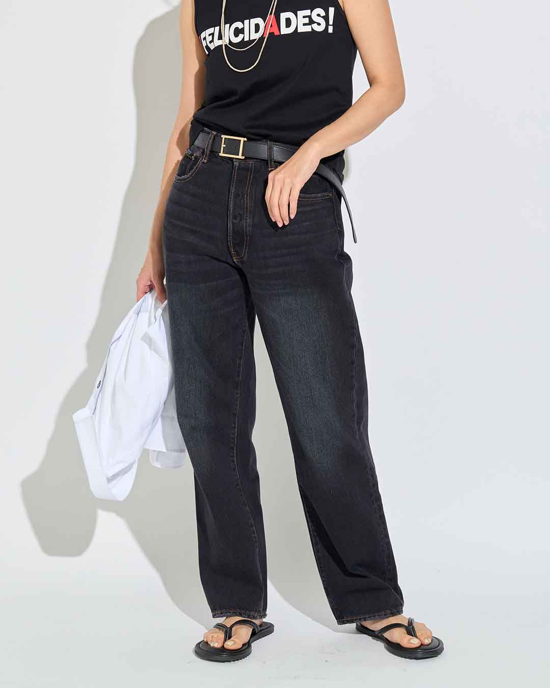 milklim デニム Selma-Pieced-Denim-Maxi-Skirt-