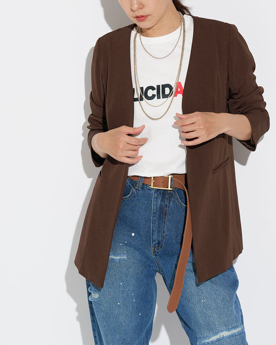 ノーカラージャケット | Lazo_N33°(ラソエヌサーティスリー)の公式通販