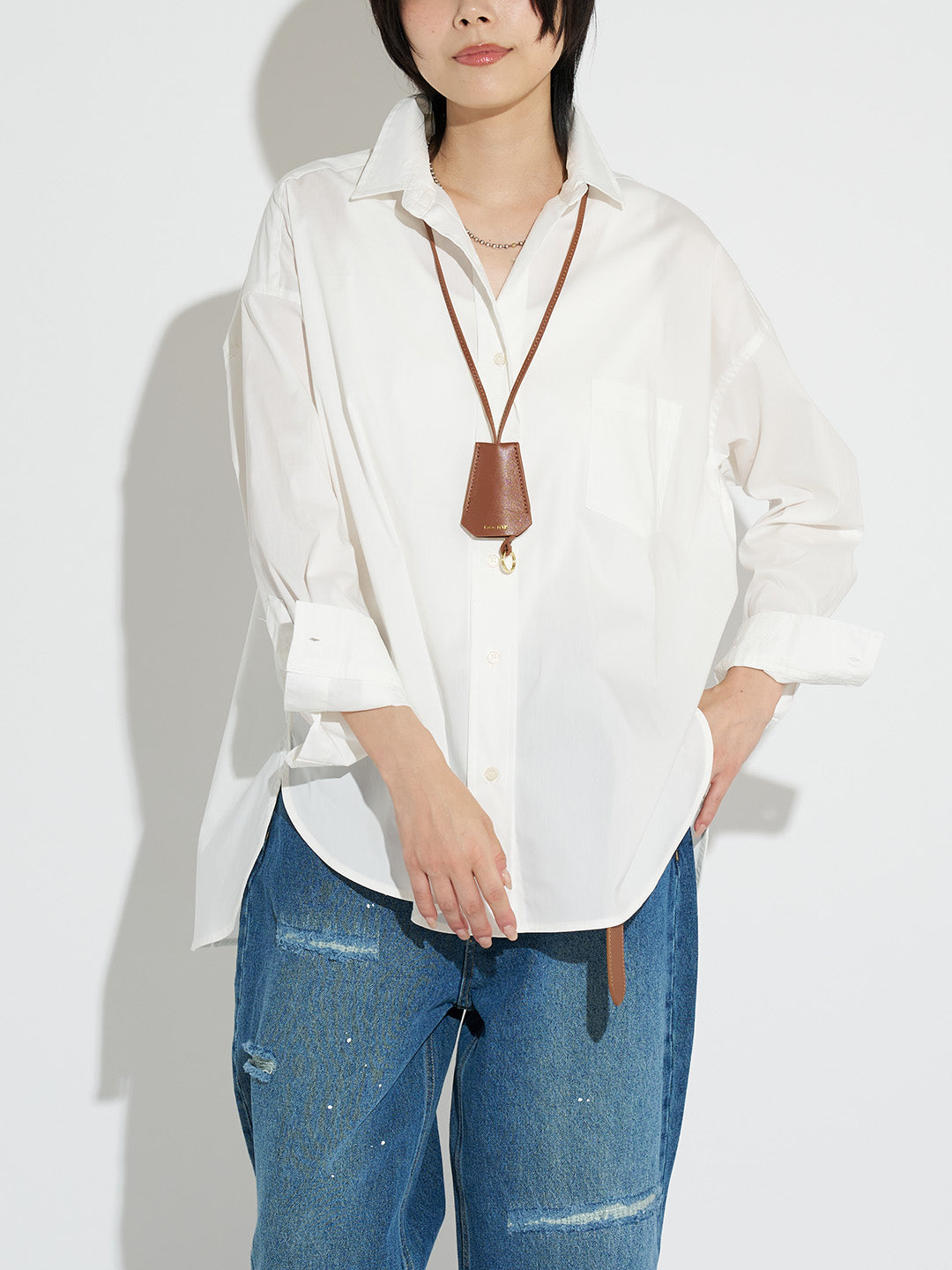 LAOページ GLEN CHECK RAW EDGE WIDE SAROUEL PANTS(M Grey): S'YTE｜THE