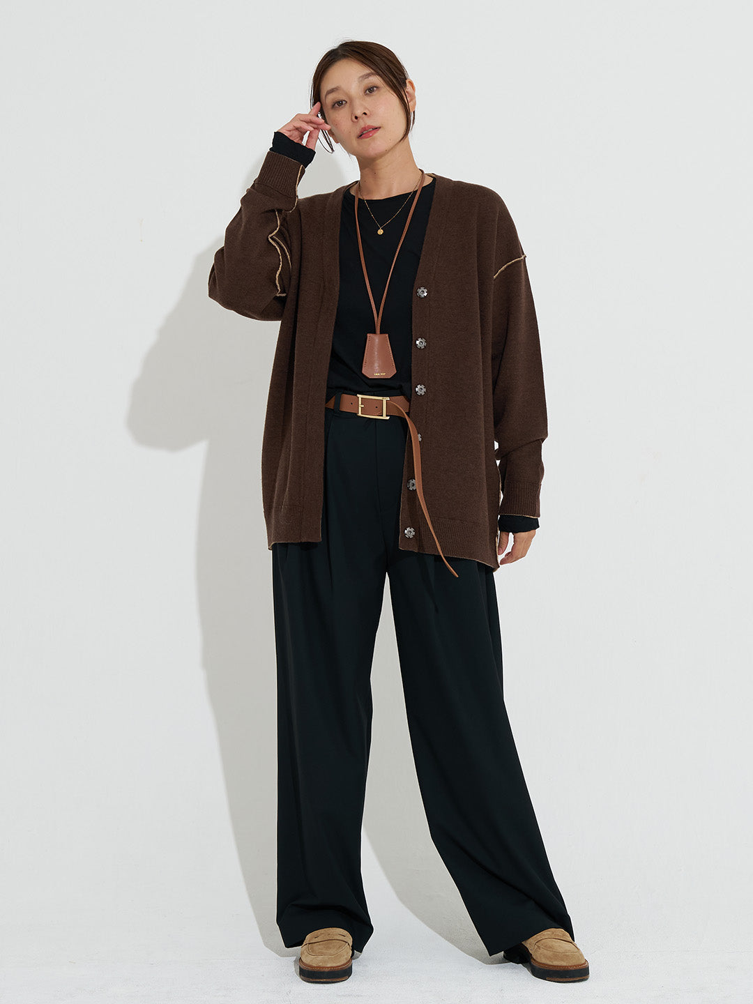 ヴィンテージ カーディガンブルゾン ベロア素材 半纏 キルティング Vネック リバーシブルVネックカーディガン | Lazo_N33°（ラソエヌ