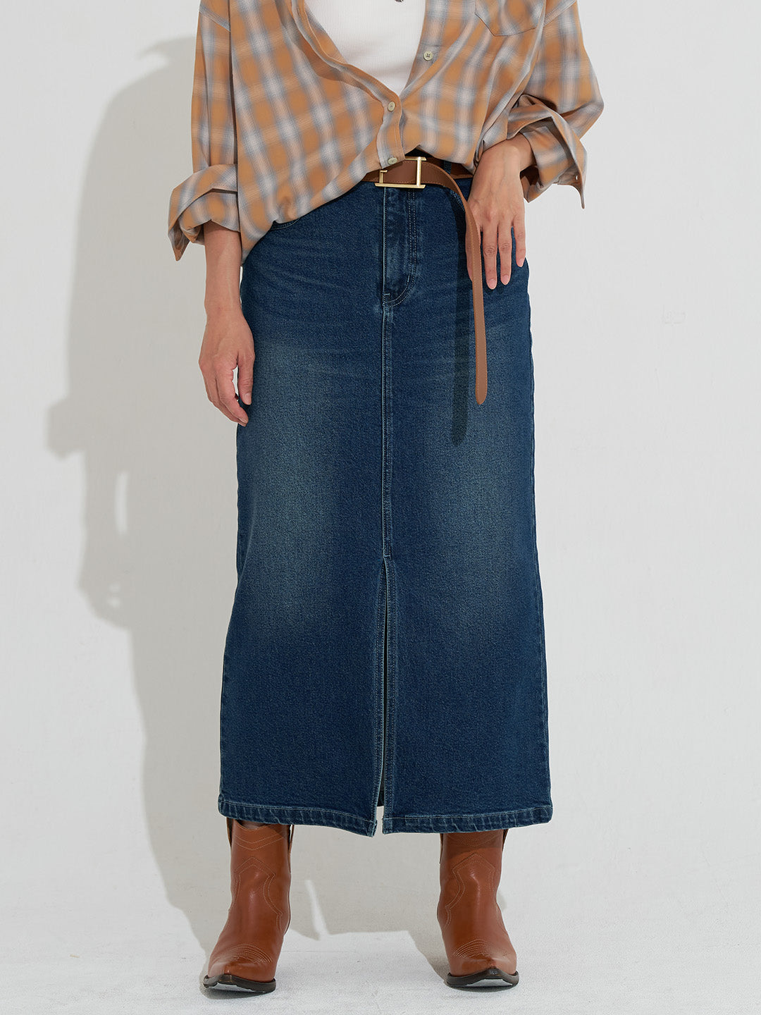 ストレッチスリットロングスカート | Lazo_N33°（ラソエヌサーティ