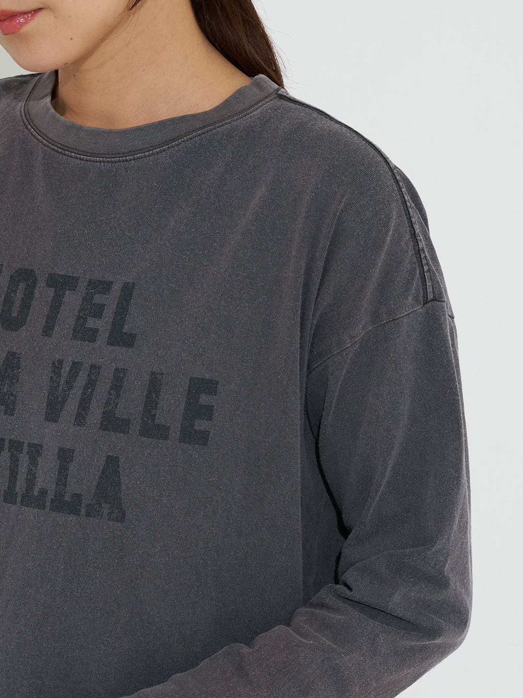 ステンシルロゴロングスリーブTシャツ | Lazo_N33°（ラソエヌサーティ