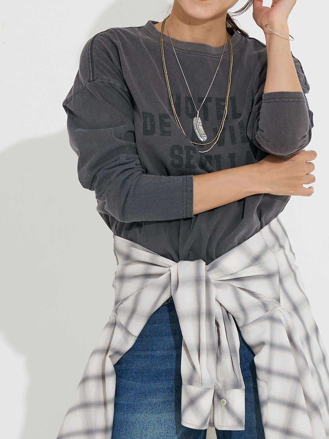 R サイズL SAINT KLF 長袖カットソー グレー R サイズL SAINT KLF 長袖カットソー グレー SAINT KLF グレー