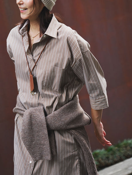 半袖チュニックシャツワンピース | Lazo_N33°（ラソエヌサーティスリー）の公式通販