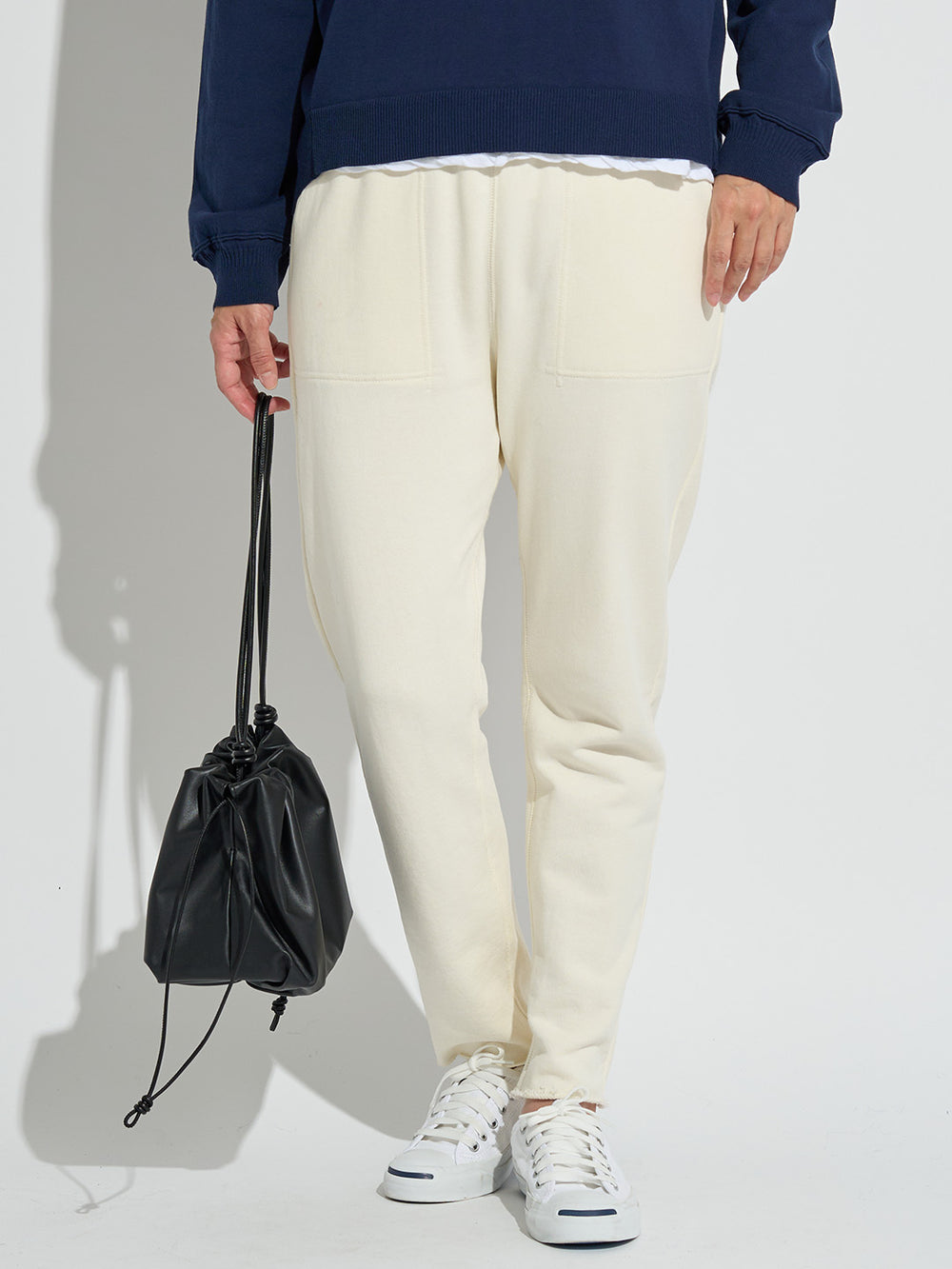 裏毛サルエルパンツ