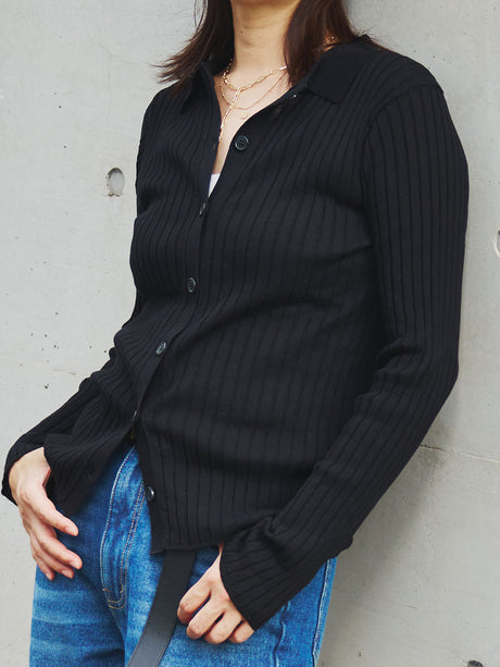 衿付きリブ二ット | Lazo_N33°（ラソエヌサーティスリー）の公式通販