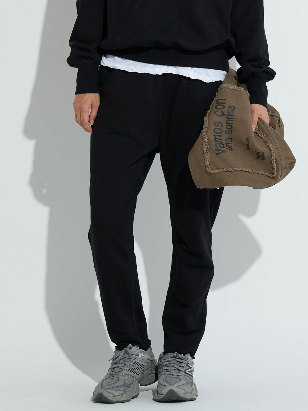 裏毛サルエルパンツ