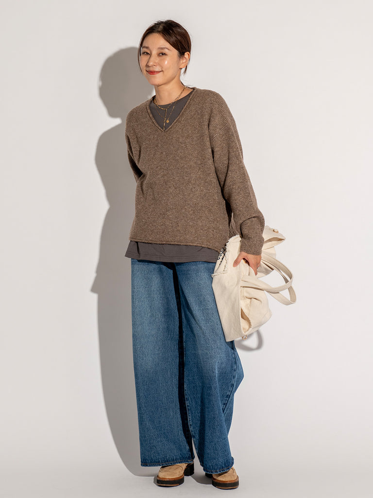 Model：168cm　着用サイズ：F