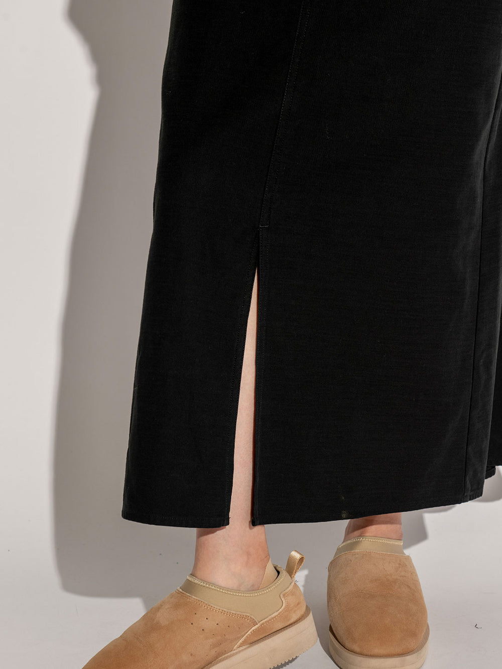 ストーンウォッシュロングスカート