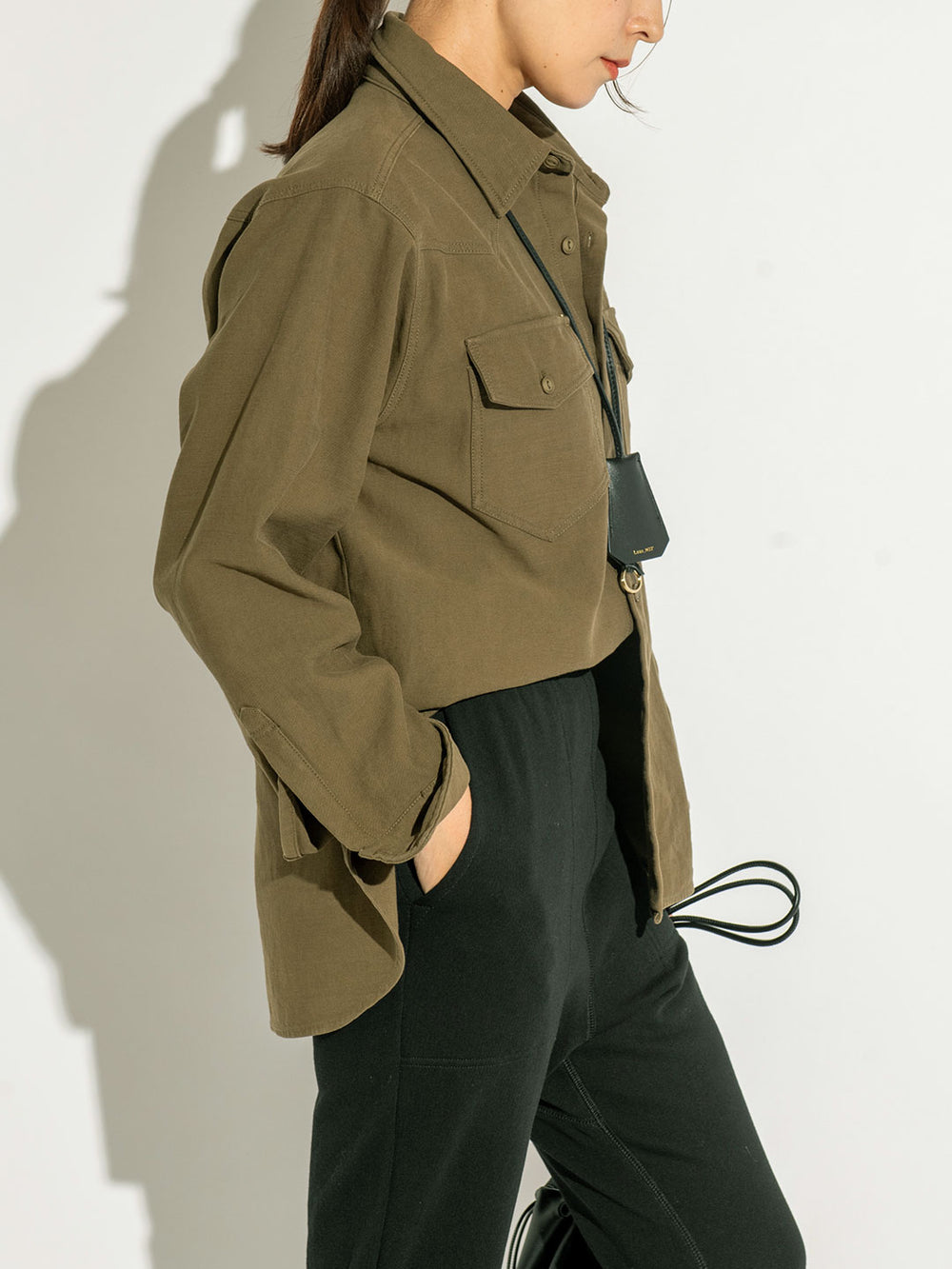 ストーンウォッシュウエスタンシャツ