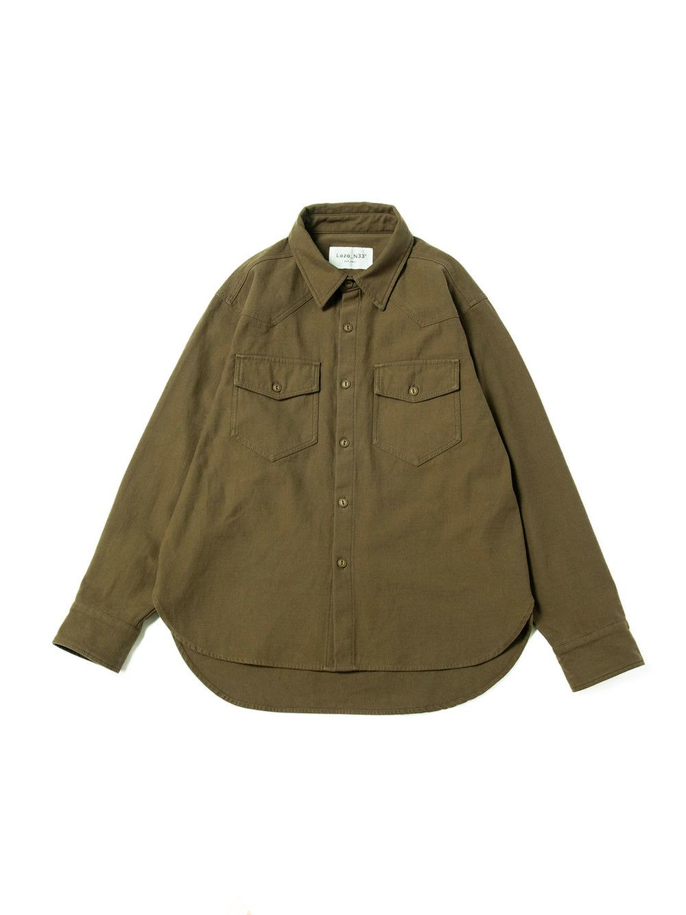 ストーンウォッシュウエスタンシャツ