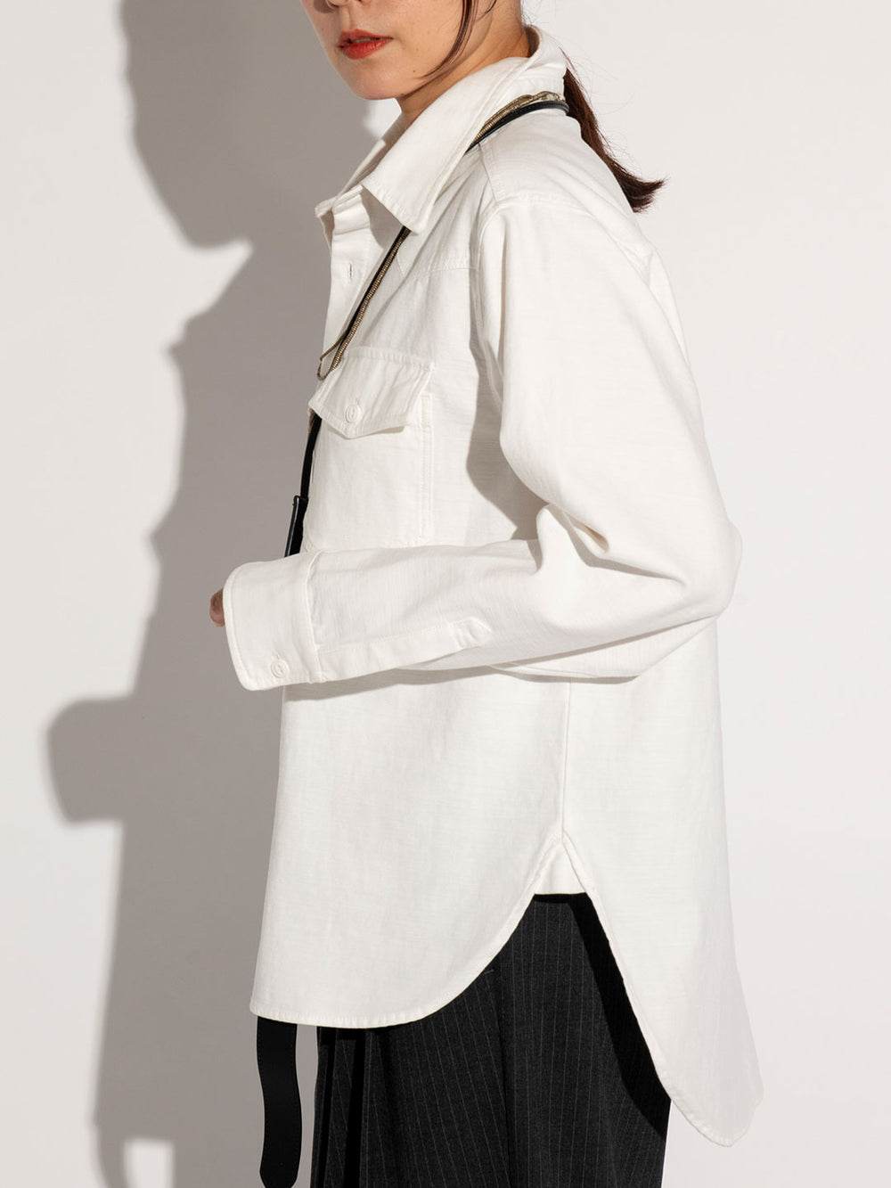 ストーンウォッシュウエスタンシャツ