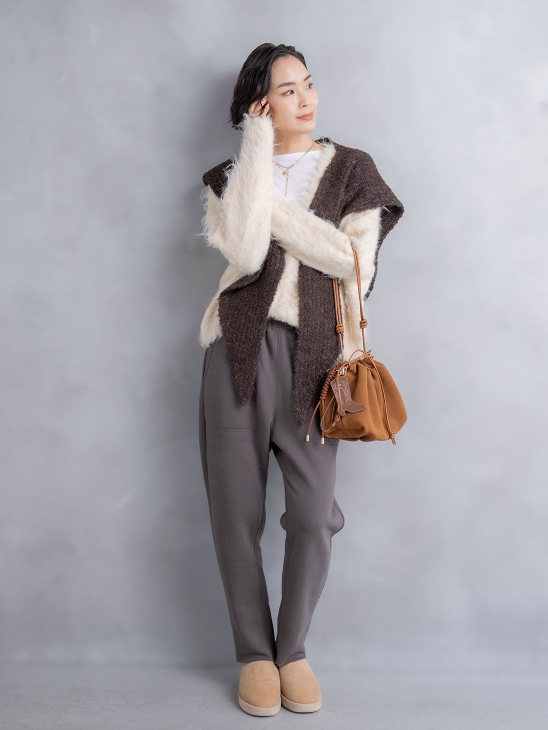 裏ボアスウェットサルエルパンツ | Lazo_N33°（ラソエヌサーティスリー