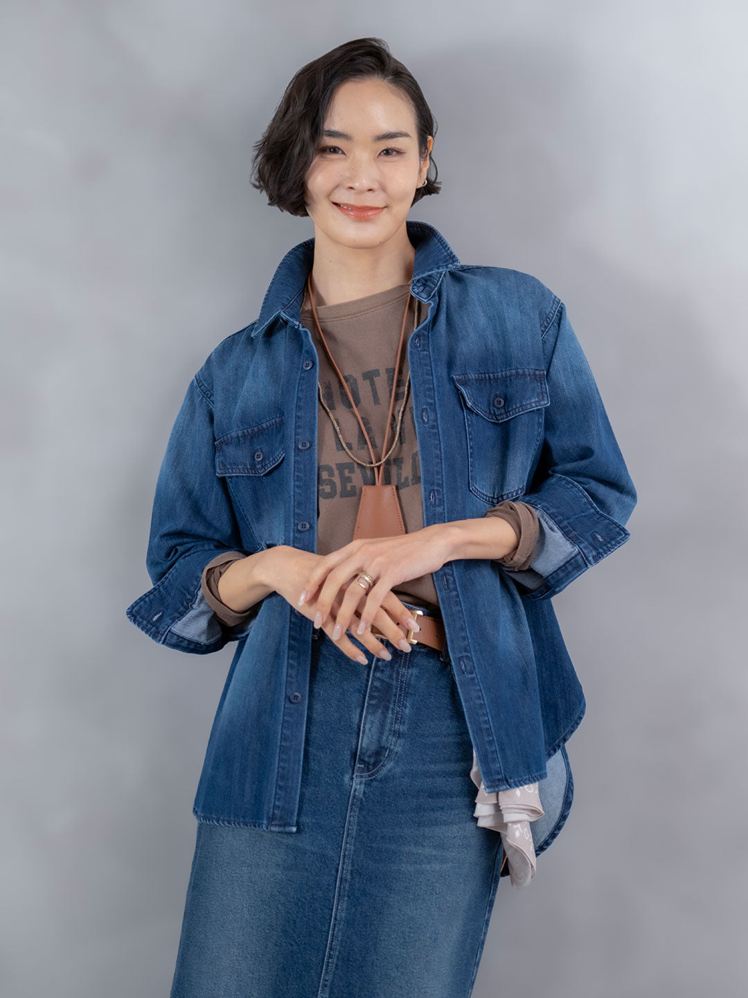 8ozダンガリーデニムシャツ | Lazo_N33°（ラソエヌサーティスリー）の