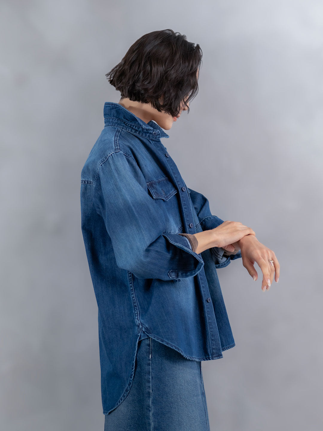 デニム＆ダンガリー　新品タグ付　マキニョン スモック シャツ (LL) デニム＆ダンガリー 新品タグ付 マキニョン スモック シャツ (LL)