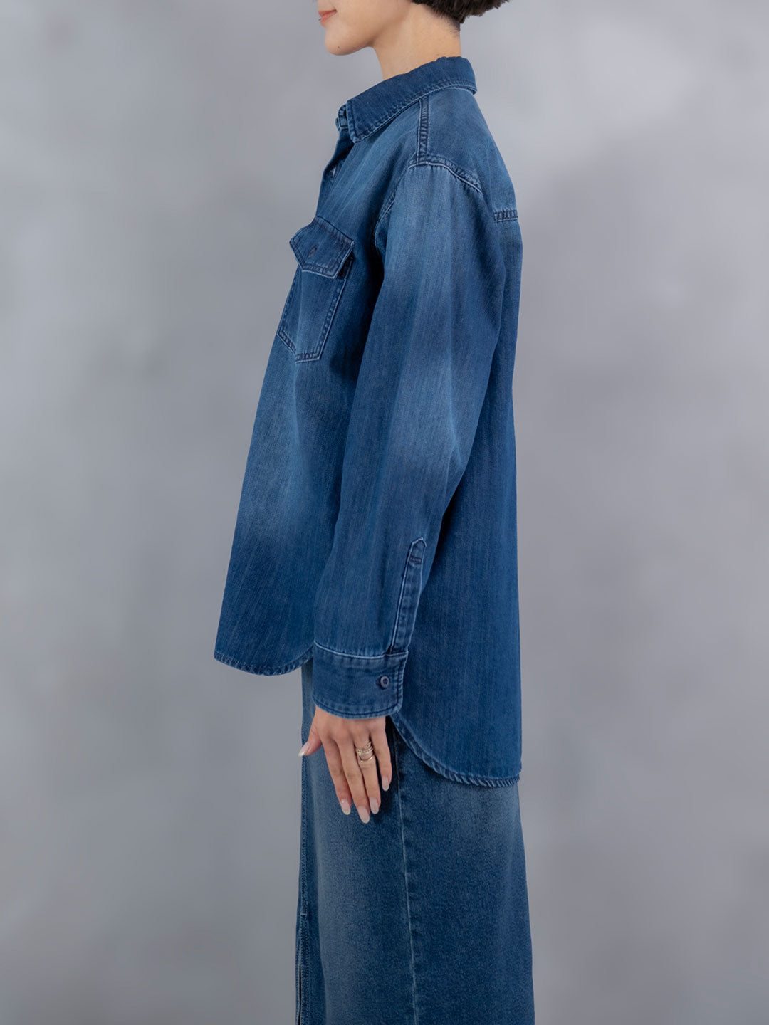 8ozダンガリーデニムシャツ | Lazo_N33°（ラソエヌサーティスリー）の