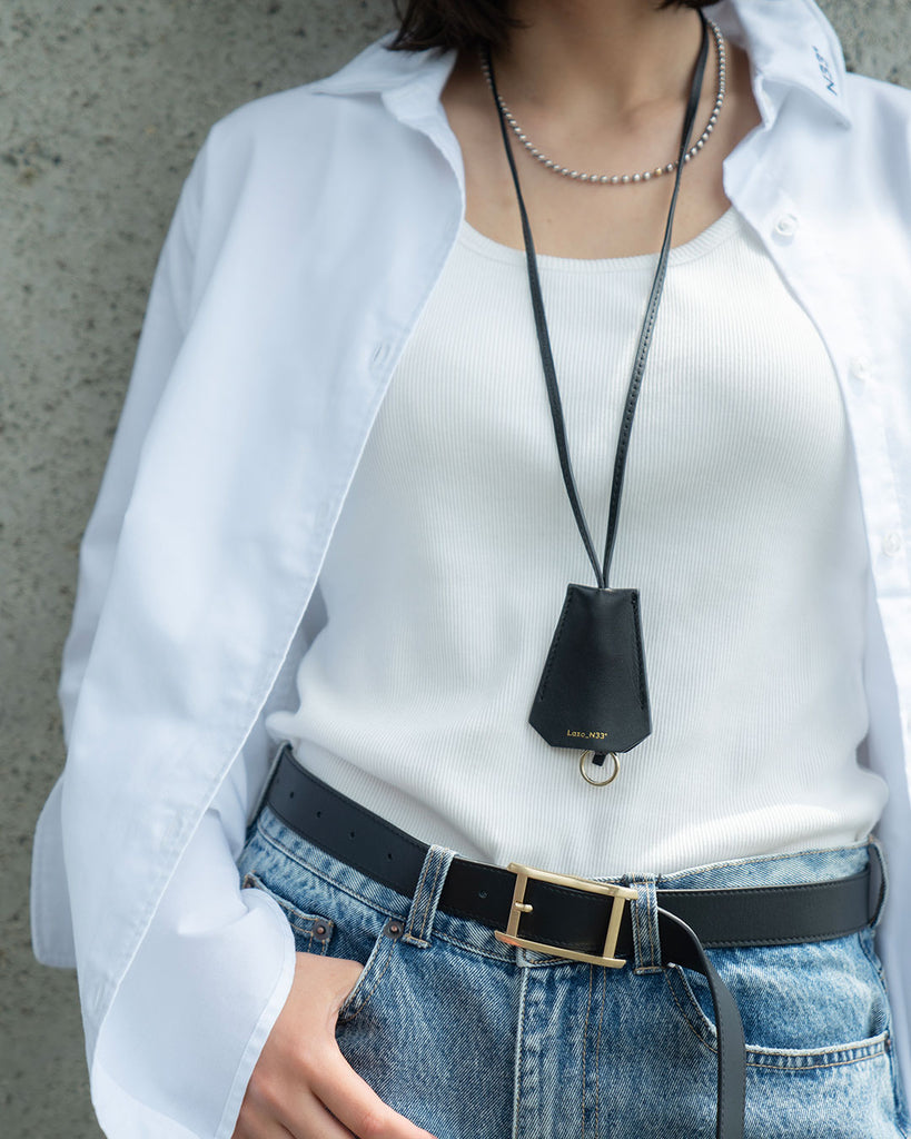 Model：173cm　shirt : White 着用サイズ：M 