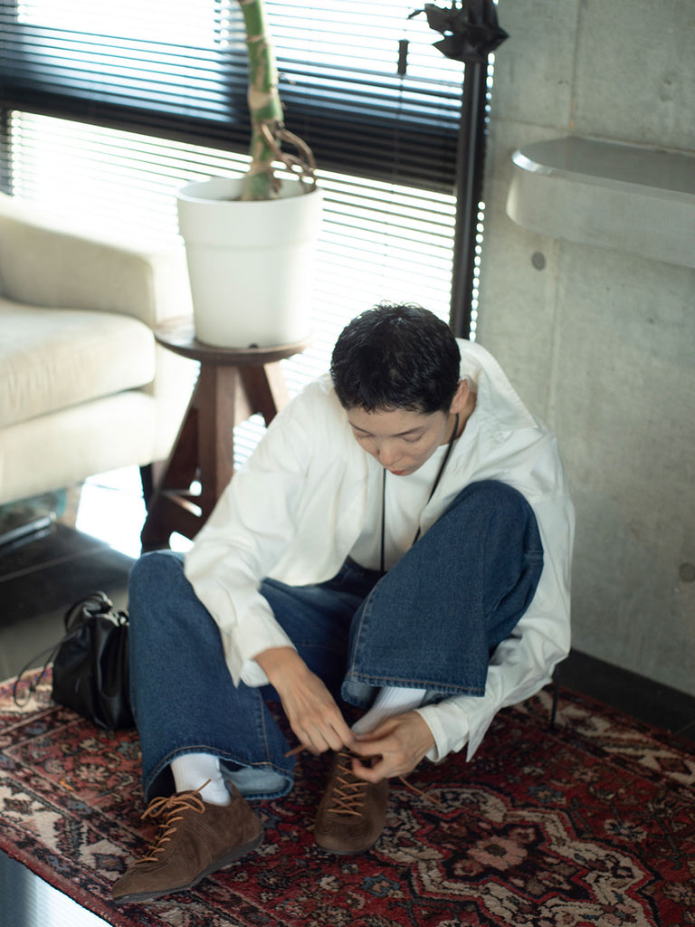 Model：163cm　着用サイズ：Pants L Tops F