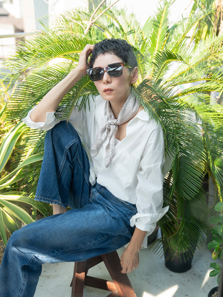 Model：163cm　着用サイズ：Pants L Shirt M