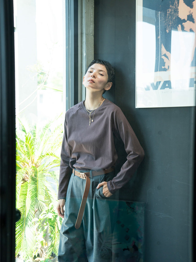 Model：163cm　着用サイズ：F