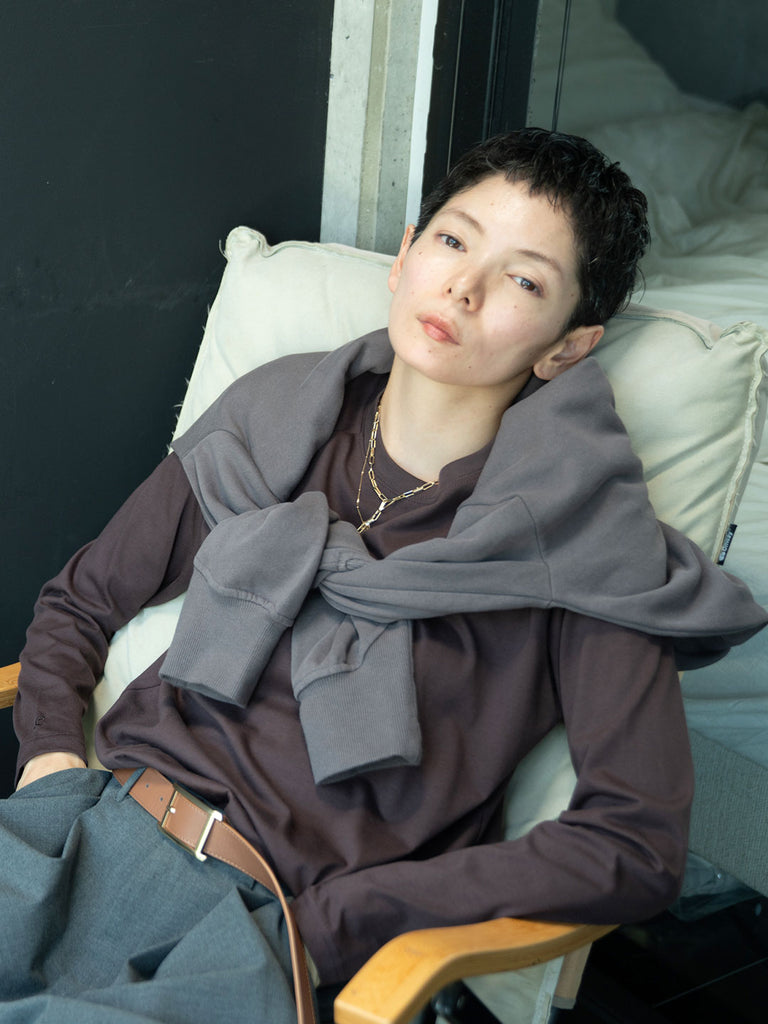 Model：163cm　着用サイズ：F