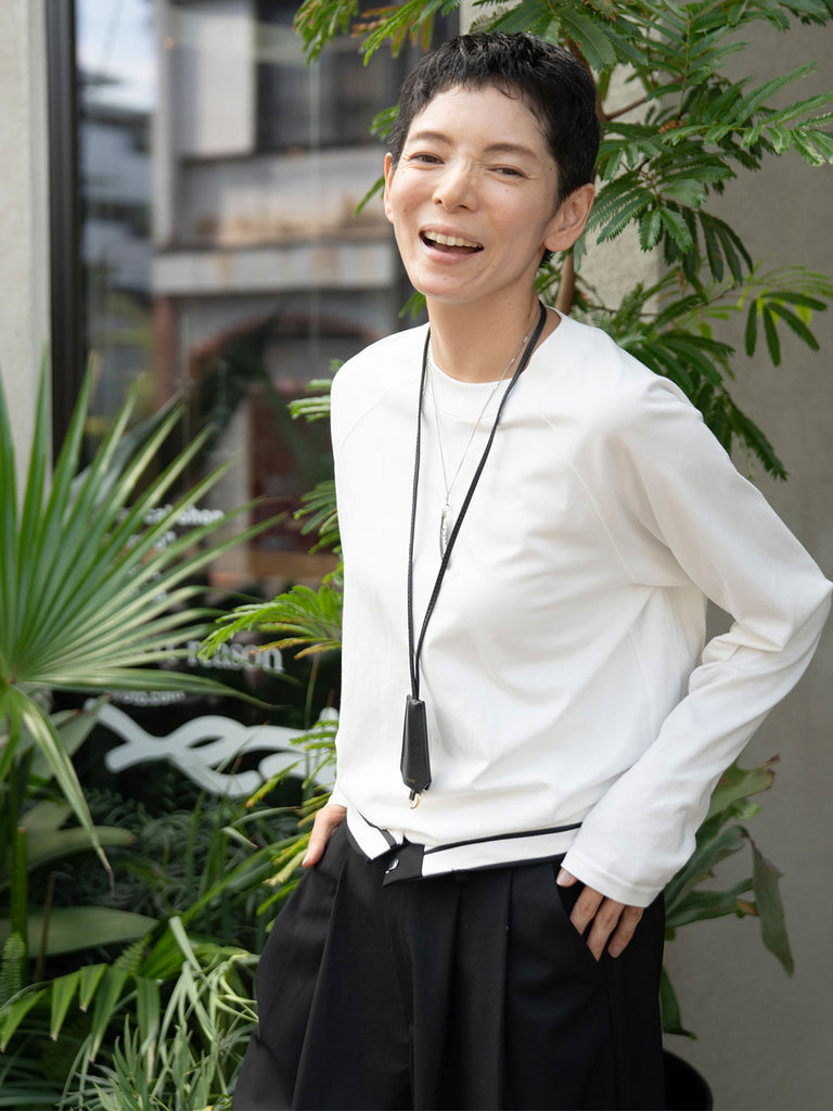 Model：163cm　着用サイズ：F