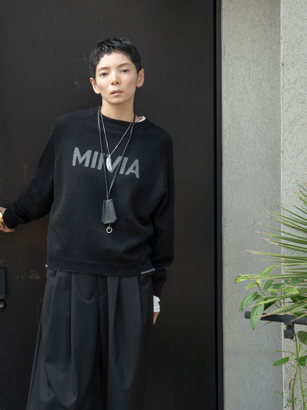 リバーシブルロゴニット | Lazo_N33°（ラソエヌサーティスリー）の公式通販