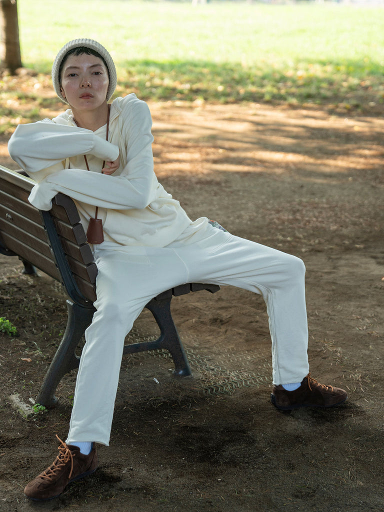 Model：163cm　着用サイズ：Pants L Tops F