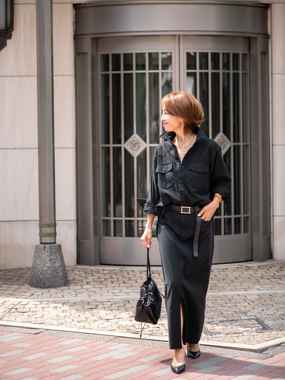 ストーンウォッシュウエスタンシャツ