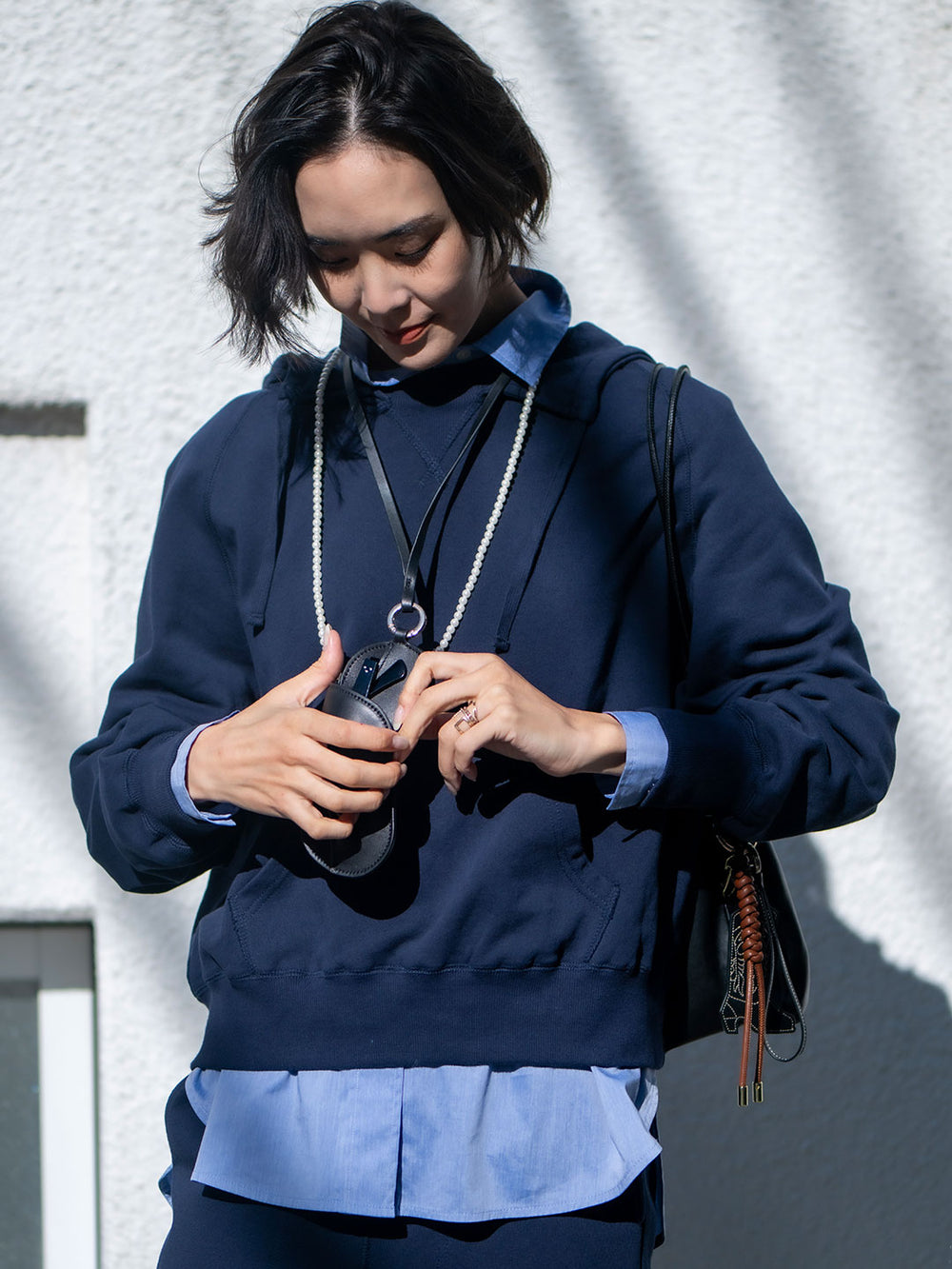 Model：171cm　着用サイズ：F