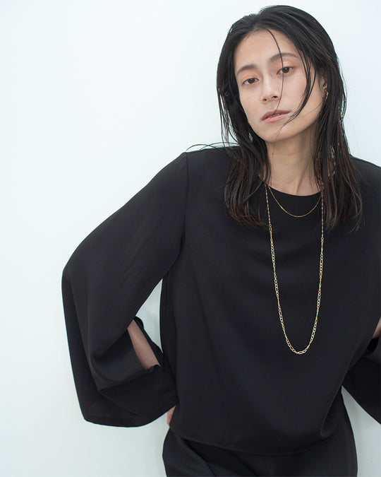 スリットロングスリーブブラウス | Lazo_N33°(ラソエヌサーティスリー)の公式通販